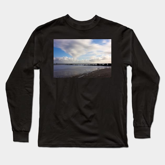 Norfolk Sea Coast Long Sleeve T-Shirt by JuliaGeens